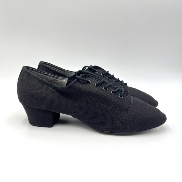 Capezio Shoes - 7W 7 WIDE Capezio Womens BR74 Practice Cuban Black Ballroom Dance Shoes Heels